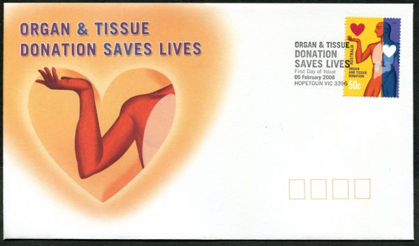 AUSTRALIA - 2008 'ORGAN & TISSUE DONATION' First Day Cover [C1335]