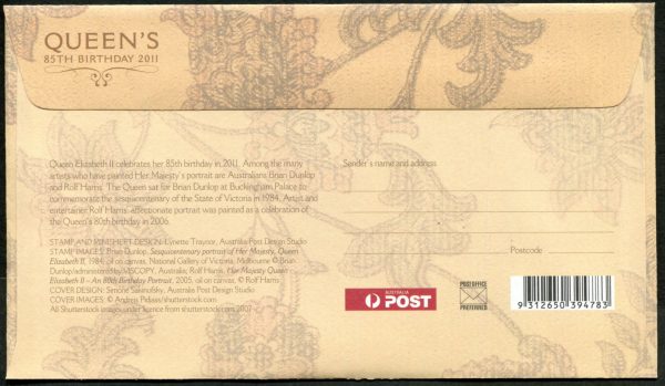 AUSTRALIA - 2011 QEII 85TH BIRTHDAY First Day Cover [C1369]