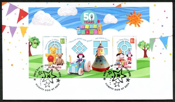 AUSTRALIA - 2016 '50 YEARS OF PLAY SCHOOL' Miniature Sheet First Day Cover [E4763]