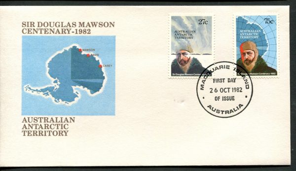 AAT - 1982 'SIR DOUGLAS MASWON CENTENARY' FDC MACQUARIE [B3317]