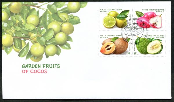 COCOS (KEELING) ISLANDS - 2017 'GARDEN FRUITS OF COCOS' First Day Cover [E2217]