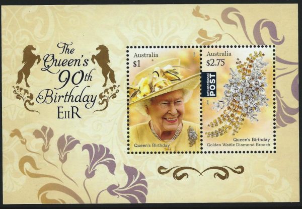 AUSTRALIA - 2016 'QEII 90th BIRTHDAY' Miniature Sheet MNH [B9367]