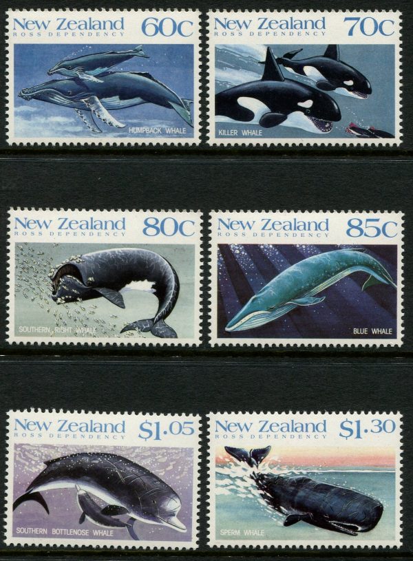 NEW ZEALAND - 1988 'WHALES' Set of 6 MNH SG1491-1496 [E1492]