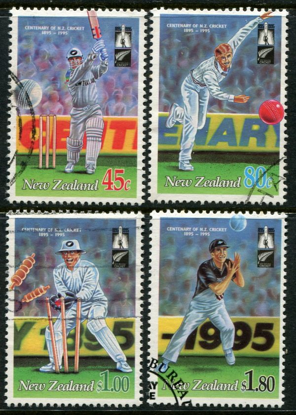 NEW ZEALAND - 1994 '100 YEARS CRICKET COUNCIL' Set of 4 FU SG1850-1853 [B3670]