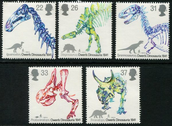 GREAT BRITAIN - 1991 'DINOSAURS' Set of 5 MNH [E5805]