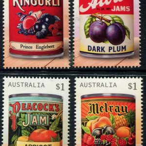 AUSTRALIA - 2018 'VINTAGE JAM LABELS' Set of 4 MNH [B9388]