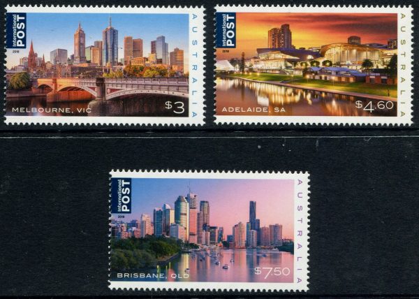 AUSTRALIA - 2018 'BEAUTIFUL CITIES' Set of 3 MNH [D1798]