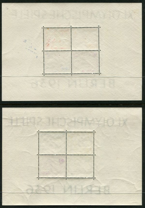 GERMANY - 1936 OLYMPICS Miniature Sheets x2 MNH SG613a Cv £350 [B4046]