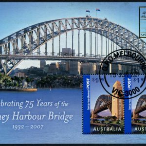 AUSTRALIA - 2007 '75th ANNIVERSARY SYDNEY HAROUR BRIDGE' Bridge Overprint Miniature Sheet CTO [B4243]