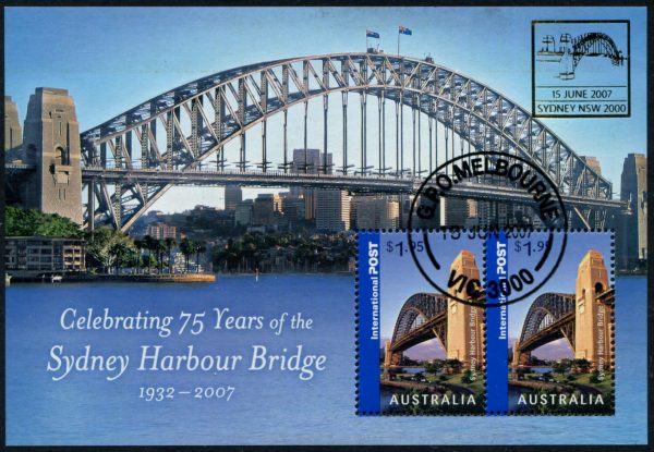 AUSTRALIA - 2007 '75th ANNIVERSARY SYDNEY HAROUR BRIDGE' Bridge Overprint Miniature Sheet CTO [B4243]