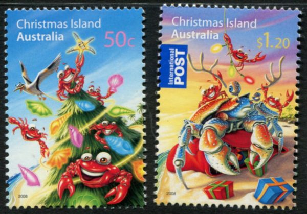 CHRISTMAS ISLAND - 2008 'CHRISTMAS' Pair MNH [B4370]