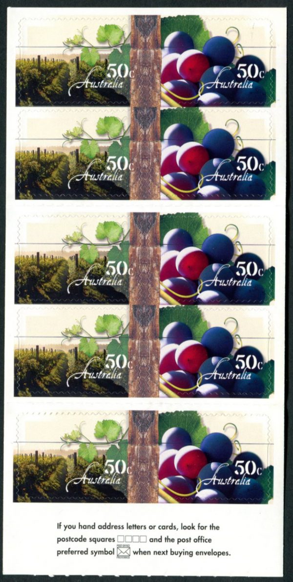 AUSTRALIA - 2005 'AUSTRALIAN WINES' Self Adhesive Booklet Mint [E8426]