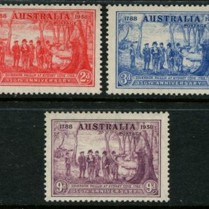 AUSTRALIA - 1937 NSW Sesqui-Cent. Set to 9d 'PURPLE' MNH SG193-195 Cv£40 [B4712]