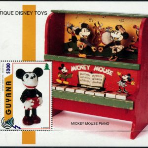 DISNEY - GUYANA - 1996 'ANTIQUE TOYS - Mickey Doll' Miniature Sheet MNH [E7947]