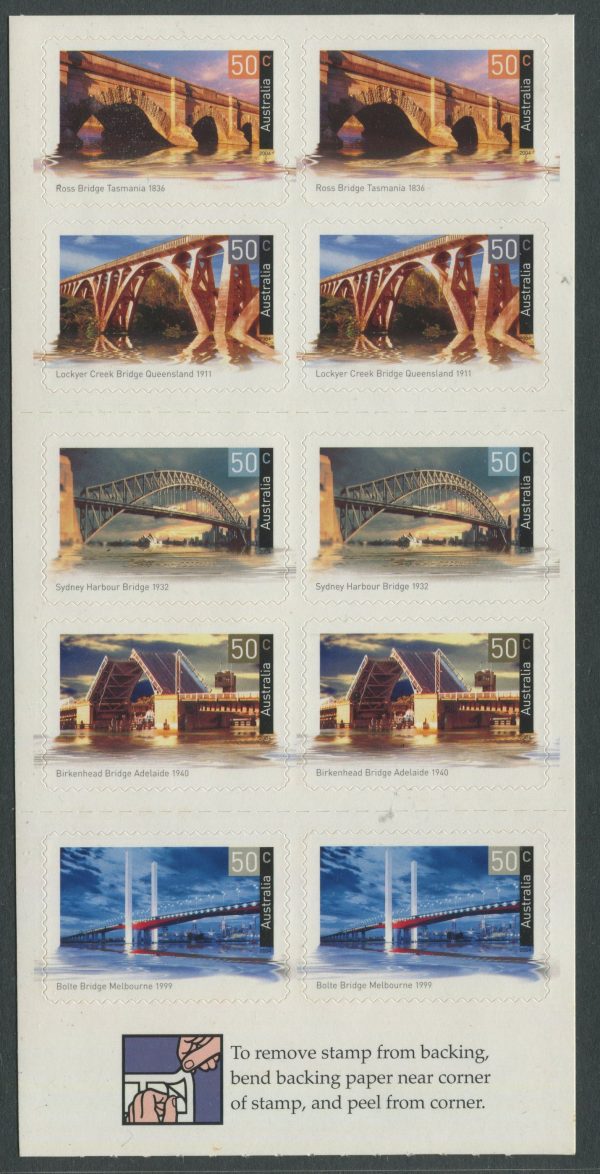 AUSTRALIA - 2004 'LANDMARK BRIDGES' Self Adhesive Booklet Mint [E8570]