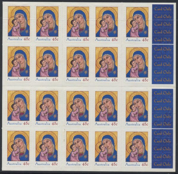 AUSTRALIA - 2005 'CHRISTMAS - Madonna & Child' Self Adhesive Booklet Mint [E8429]