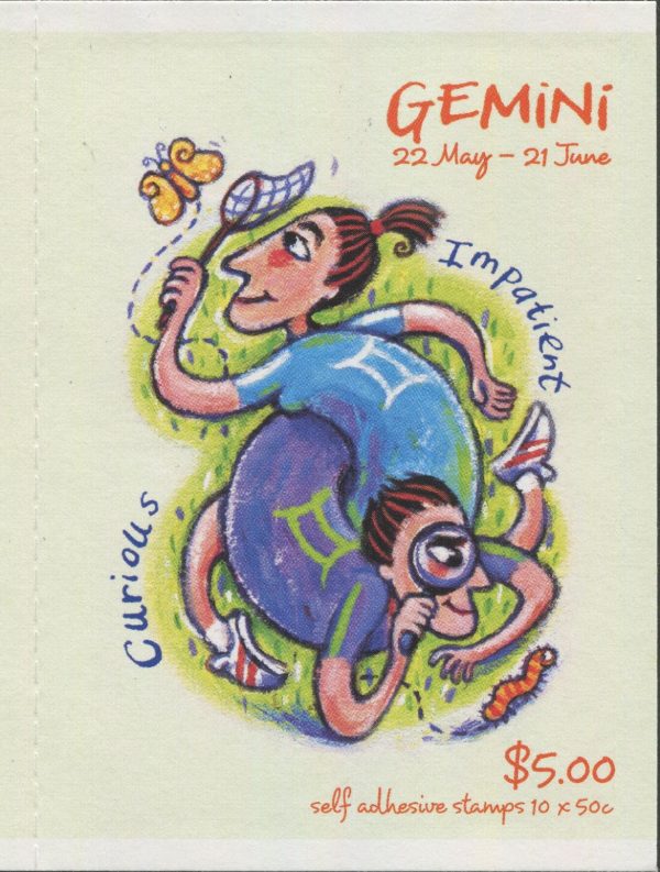 AUSTRALIA - 2007 'SIGNS OF THE ZODIAC - Gemini' Self Adhesive Booklet Mint [E6368]
