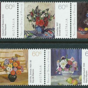 AUSTRALIA - 2011 'NATIONAL GALLERY OF VICTORIA - FLOWERS' Set of 5 MNH [B4798]