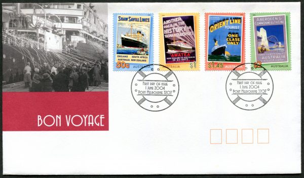 AUSTRALIA - 2004 'BON VOYAGE' First Day Cover [C1435^]