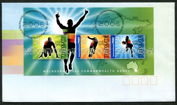 AUSTRALIA - 2006 'COMMONWEALTH GAMES - Melbourne' Miniature Sheet First Day Cover [C1479^]