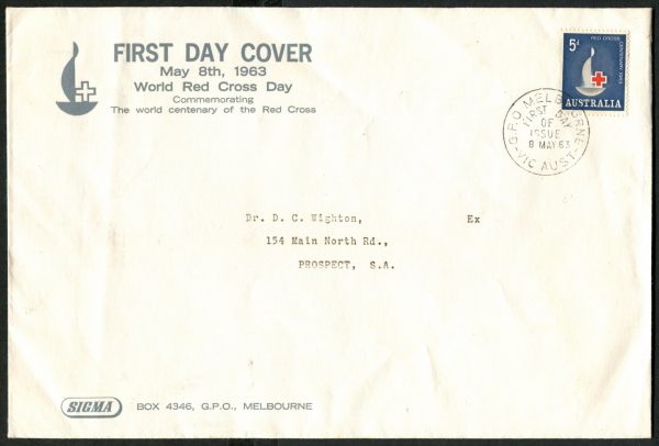 AUSTRALIA - 1963 'WORLD RED CROSS DAY' Sigma First Day Cover [B5208]