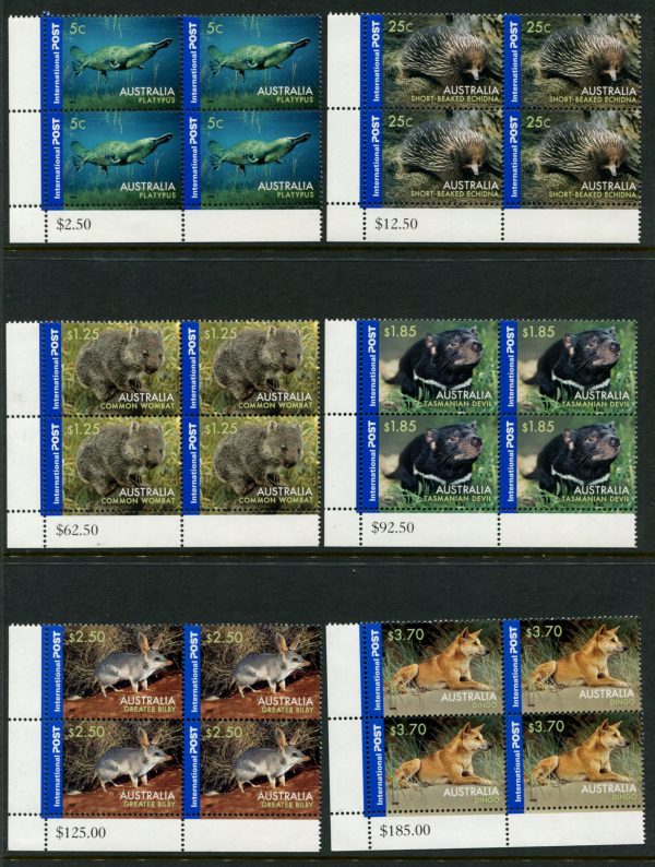 AUSTRALIA - 2006 'NATIVE WILDLIFE' International Set in Corner Blocks MNH [E5449]