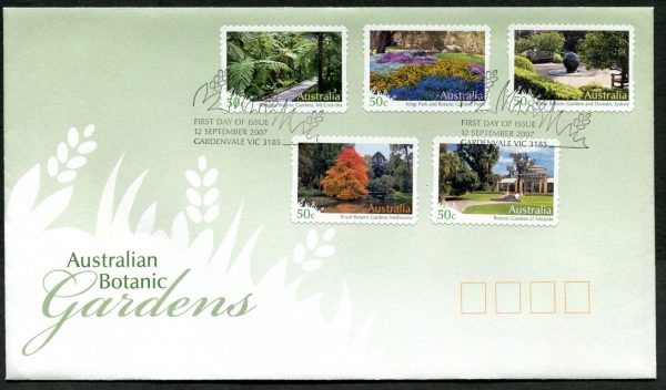 AUSTRALIA - 2007 'BOTANIC GARDENS' Self Adhesive First Day Cover [C1544^]
