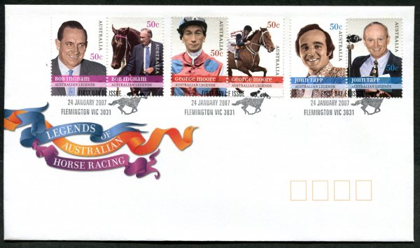 AUSTRALIA - 2007 'LEGENDS OF HORSE RACING' First Day Cover [C1595]