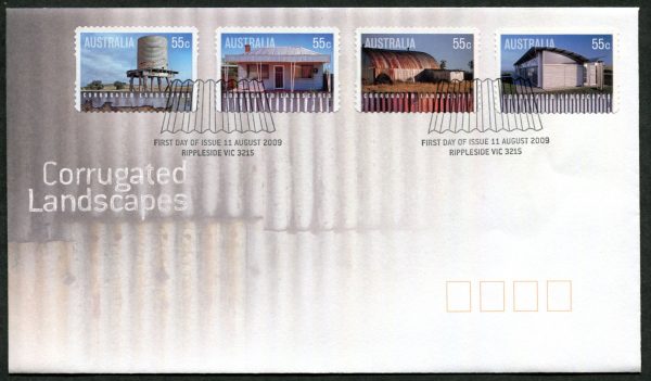 AUSTRALIA - 2009 'CORRUGATED LANDSCAPES' Self Adhesive First Day Cover [C1657]