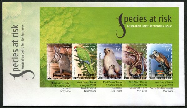 AUSTRALIA - 2009 'SPECIES AT RISK' Miniature Sheet First Day Cover [D8827]