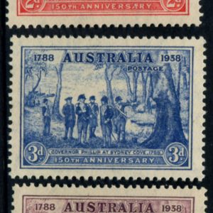 AUSTRALIA - 1937 NSW Sesqui-Cent. Set to 9d 'PURPLE' MNH SG193-95 Cv £40 [B5604]