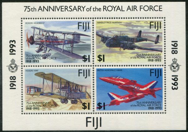 FIJI - 1993 'ANNIVERSARY OF ROYAL AIR FORCE' Miniature Sheet MNH [B5710]