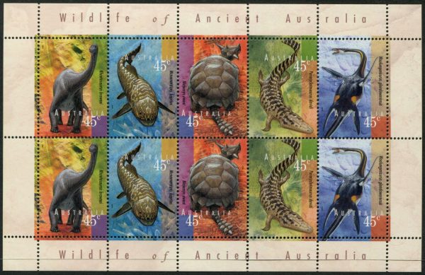 AUSTRALIA - 1997 'ANCIENT AUSTRALIA' Sheetlet of 10 MNH [E8724]