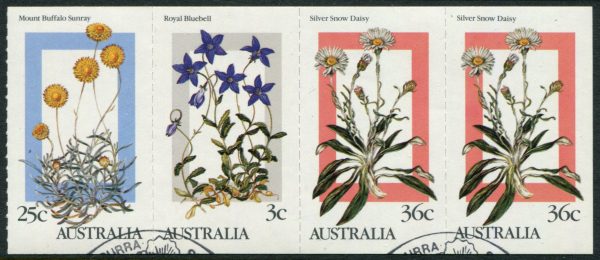 AUSTRALIA - 1986 'NATIVE WILDFLOWERS' Strip of 4 CTO [B6164]