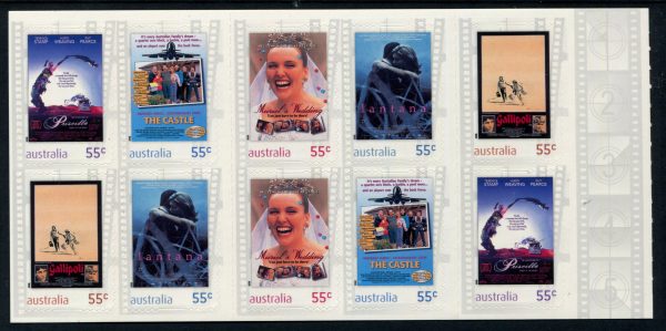 AUSTRALIA - 2008 'FAVOURITE FILMS' Self Adhesive Booklet Mint [E9029]