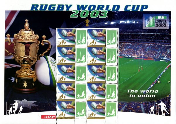 AUSTRALIA - 2003 'RUGBY WORLD CUP' Sheetlet MNH [F0027]