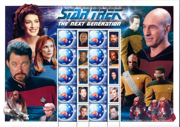 AUSTRALIA - 2004 'STAR TREK - Next Generation' Sheetlet MNH [E9985]