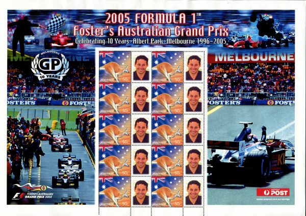 AUSTRALIA - 2005 'FORMULA 1 GRAND PRIX - 10 Years Albert Park' Sheetlet MNH [F0062]