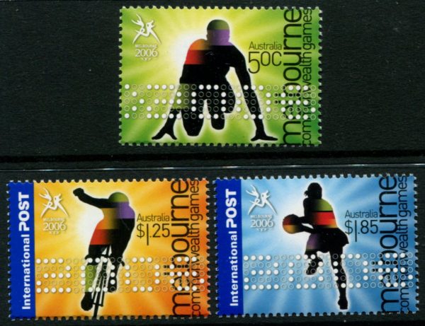 AUSTRALIA - 2006 'COMMONWEALTH GAMES - Melbourne' Set of 3 MNH [D1488]