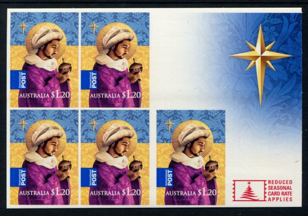 AUSTRALIA - 2008 'CHRISTMAS - Wise Man' International Self Adhesive Booklet Pane Mint [E9044]