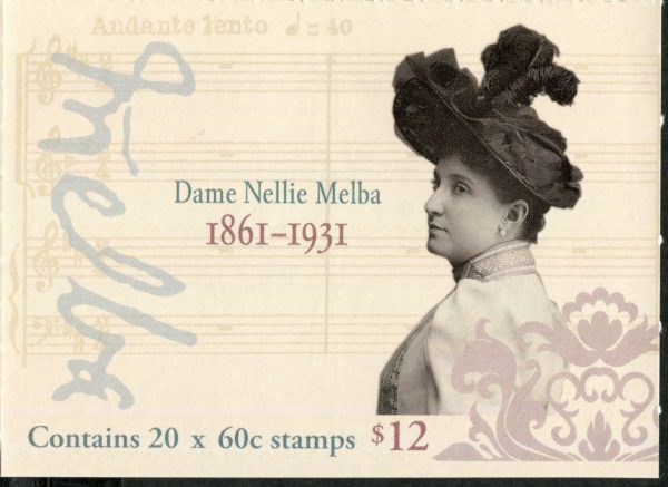 AUSTRALIA - 2011 'BIRTH ANNIVERSARY OF DAME NELLIE MELBA' Self Adhesive Booklet Mint [B7118]