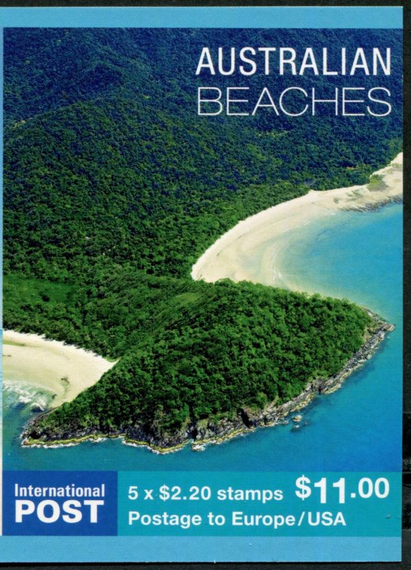 AUSTRALIA - 2010 'AUSTRALIAN BEACHES' International Self Adhesive Booklet Pane Mint [E8923]