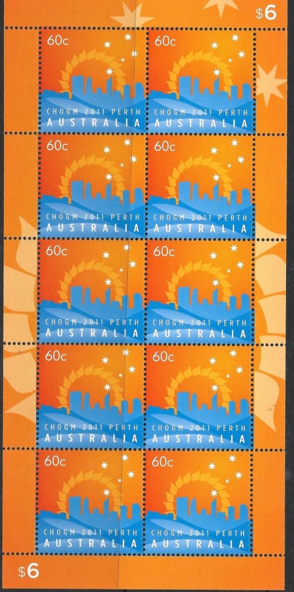 AUSTRALIA - 2011 'CHOGM' Sheetlet of 10 MNH [F1743]