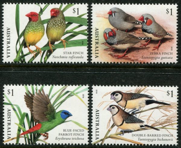 AUSTRALIA - 2018 'FINCHES OF AUSTRALIA' Set of 4 MNH [E5700]