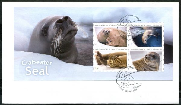 AAT - 2018 'CRABEATER SEALS' Miniature Sheet First Day Cover [C4150]