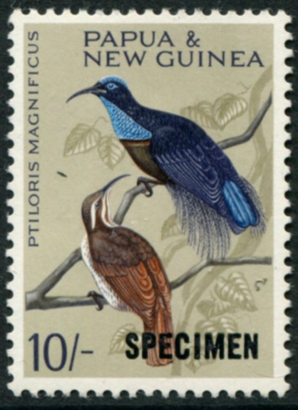 Papua New Guinea - 1964 10/-  BIRD SPECIMEN  MNH SG 71s Cv £90 [B7802]