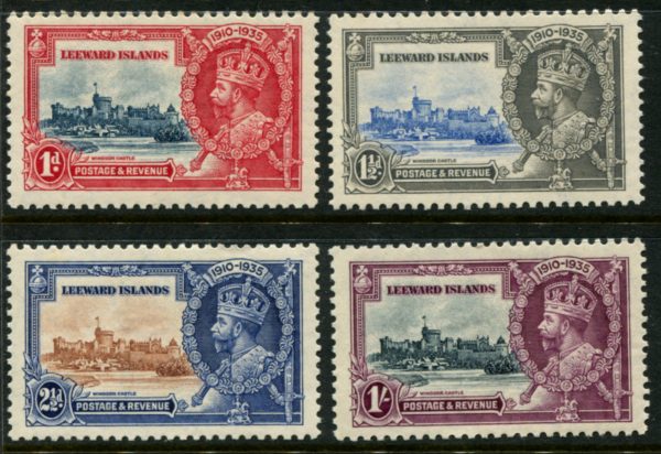 Leeward Is. - 1935 Silver Jubilee Set SG 88/91 MLH Cv £ 28 [B7907]