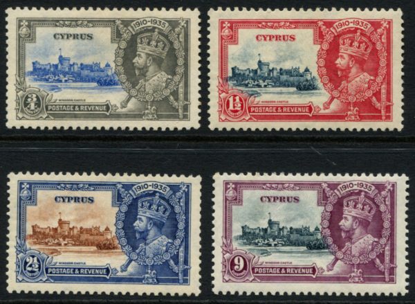 Cyprus - 1935 Silver Jubilee Set SG 144/7 MLH Cv £ 32 [B7922]