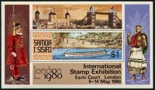 SAMOA - 1980 'EARLS COURT STAMP EXHIBIT' Miniature Sheet MNH [B7638]