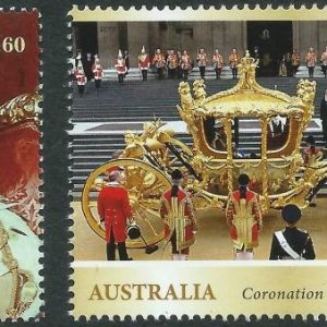 AUSTRALIA - 2013 'QEII DIAMOND JUBILEE CORNATION' Pair MNH [D3712]